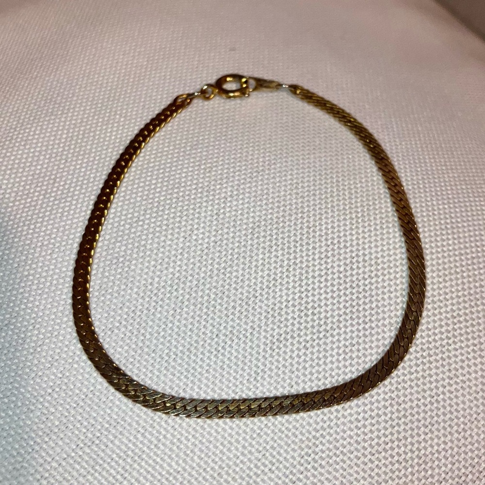 Elegant Gold Plated Chain Bracelet